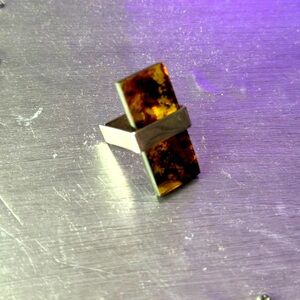 Sterling silver ring, Baltic Amber ring